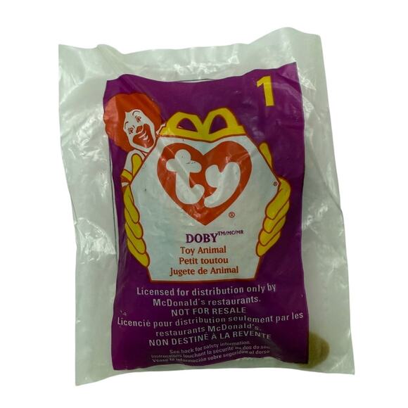 NWB TY Tennie Doby The Doberman #1 in Package Circa 1998 - Picture 1 of 2